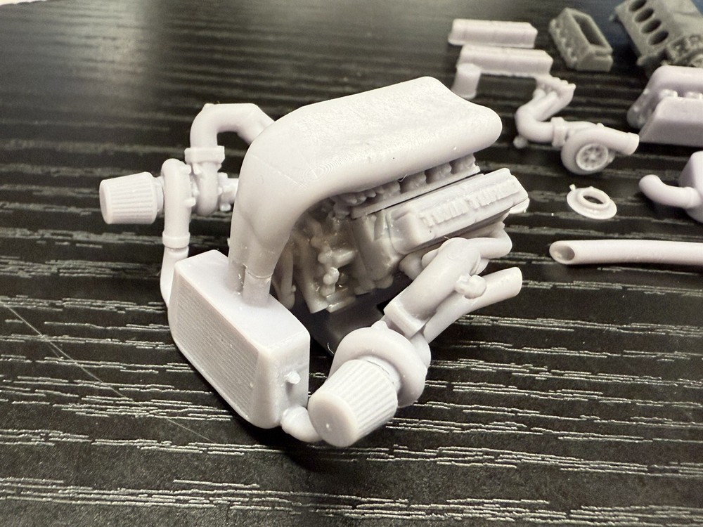 1/16 Twin Turbo Ford Windsor Engine 12k 3D Printed