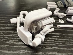 1/16 Twin Turbo Ford Windsor Engine 12k 3D Printed