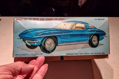 AMT Vintage 1963 CHEVY CORVETTE STINGRAY Model Kit “BOX ONLY” No Parts