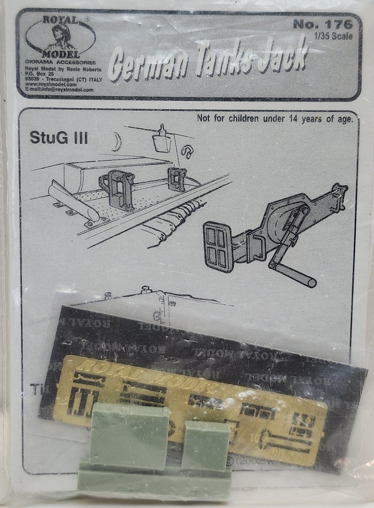 Royal Model Diorama Accessories WWII German Tanks Jack Tiger I StuG III Resin PE