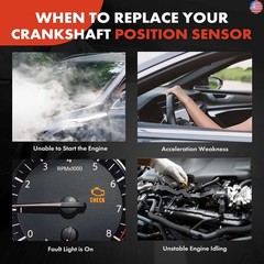 A-Premium Engine Crankshaft Position Sensor Compatible with Acura MDX 03-09, RL
