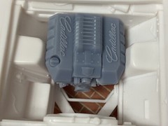 Resin Custom Cadillac LSA engine, Supercharged, for scale model cars, 1/24 1/25