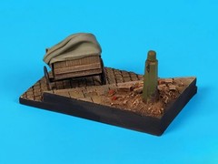 1/35 Scale DieCast Resin Model Assembled Kit Street with Cart Base (100x60mm)…