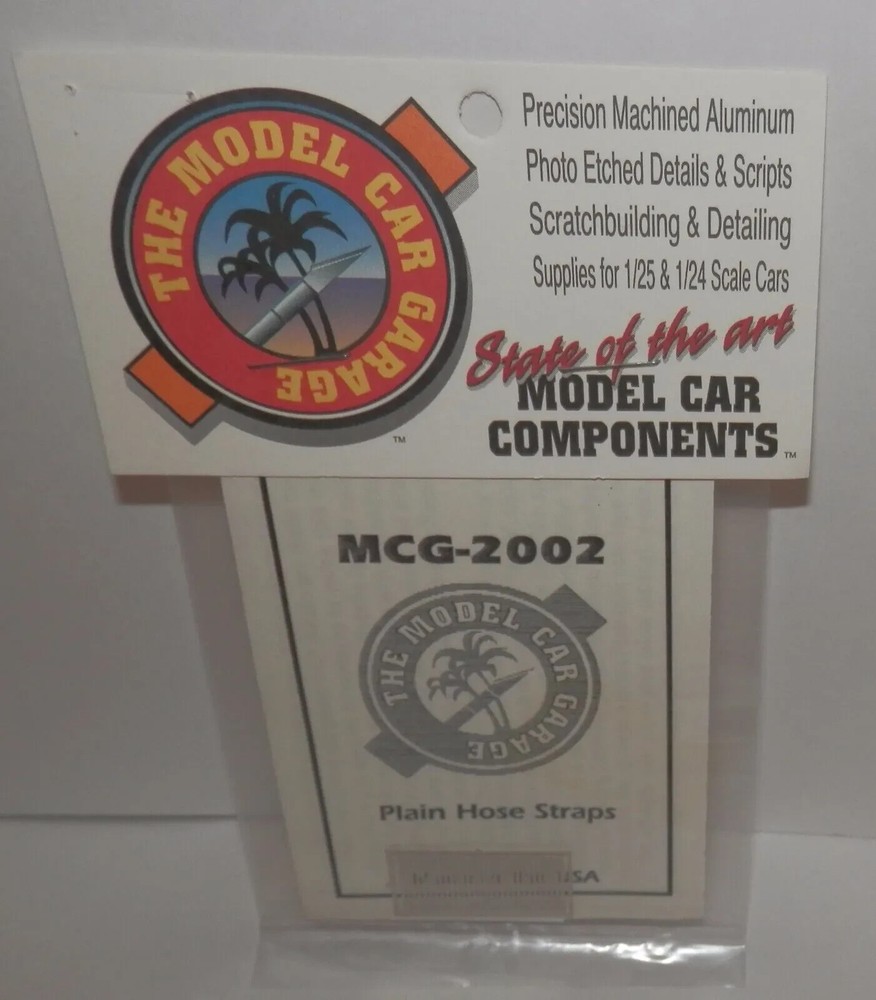 Model Car Garage photo-etched hose straps #2002 Recommended Kits All 1/24 + 1/25