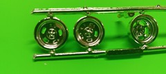 1966 Barracuda Hemi Under Glass 1/25 Funny Drag Car Deep Dish Rims Wheel Tire