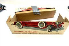 Vintage HUBLEY 1930 PACKARD ROADSTER Metal Model Kit 860k-500 BUILT Partial Box
