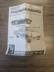 1:25 Vintage AMT 1957 Ford Thunderbird T Bird Junior series early 60’S COMPLETE