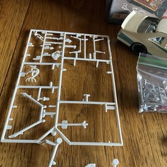 Built Model Car, 1997 Revell Stock Car STARTED, INCOMPLETE, MODIFIED