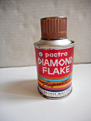 Vintage Pactra Diamond Flake Bronze Mist Spray Paint Factory Case of 6 Cans 1962