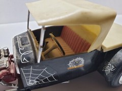 Monogram Black Widow 1960 Ford Model T 1:24 Scale Plastic Model Kit Built Car