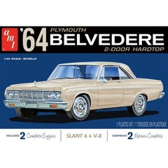 AMT 1188M 1/25 1964 Plymouth Belvedere w/ Straight 6 Engine Plastic Model