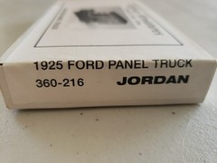 HO Jordan Highway Miniatures 1925 Ford Panel Truck 360-216
