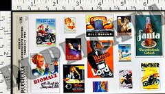 Diorama/Model Accessory – 1/35 German Ad Posters, Various Sizes #2 – WW2