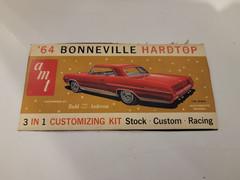 *Rare / Vintage* AMT ’64 Bonneville Hardtop (Empty) Box Top #
