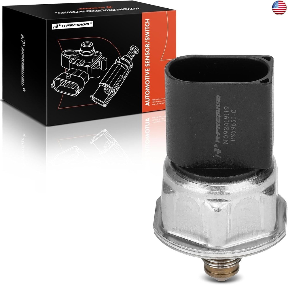 A-Premium Fuel Injection Pressure Sensor [3 Pins] Compatible with Volkswagen