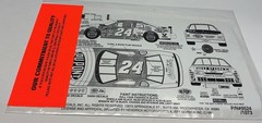 Slixx Decals 1:24-1:25 Scale #24 Jeff Gordon DuPont New