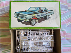 ULTRA RARE! ORIGINAL VINTAGE AMT “CHEVELLE FULLY BLOWN FUNNY CAR” KIT *COMPLETE!
