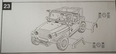 JEEP WRANGLER RUBICON TJ – BODY ONLY – REVELL 4501 – MODEL CAR KIT PARTS LOT