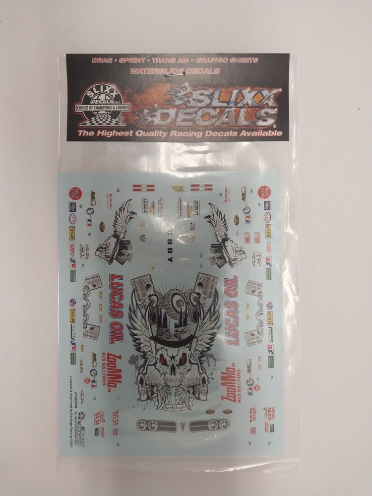 Slixx 7155 Lucas Oil 68 Firebird Pro Mod-Cody Barklage Drag decal