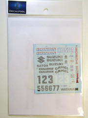 Decalpool 1/12 Motocross Jumping Rider (Honda/Suzuki) Decal Sheet DP291