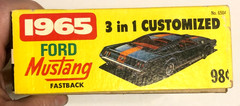 Vintage 1965 Mustang Ford Fastback 3 in 1 Custoimized Model Kit Palmer Plastics