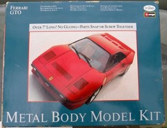 Ferrari GTO Metal Body Model Kit Testors 152 Snap or Screw On Parts Started