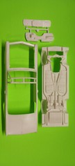 1965 Pontiac GTO 1/25 AMT Convertible Body Shell Frame Chassis Model Car Part
