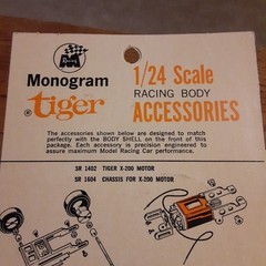 NOS Monogram Sr2124/150 Scarab Slot Car 1/24 Tiger Racing Body vintage