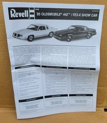 Revell ’85 Oldsmobile 442/FE3-X Show Car Open All Parts Sealed 1:25 Kit 4446