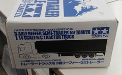 Tamiya 1/14 3 axis reefer semi trailer car truck for trailer Collectables 17+