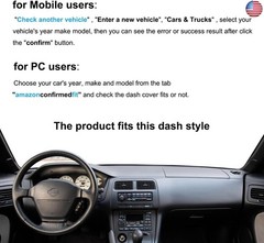 Dash Cover Mat Custom Fit for Nissan 240SX Silvia S14, Dashboard Pad Carpet