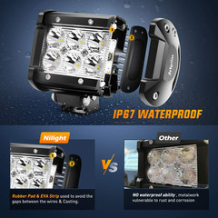Led Pods 2Pcs 18W 1260LM Spot off Road Lights Super Bright Driving Fog