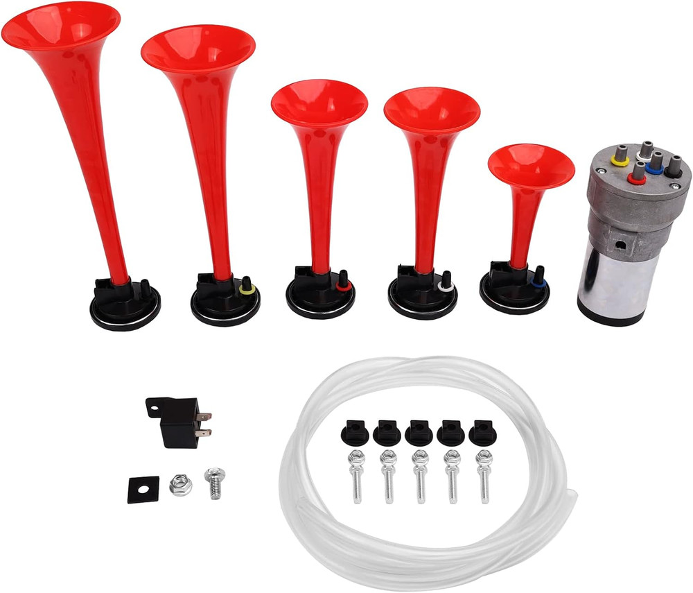 Air Horns La Cucaracha Musical Horn 5 Trumpet Music Sound Air Horn with Compress