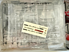 Vintage 1980s Union Red Porsche 930 Turbo Plastic Model Kit Open Box