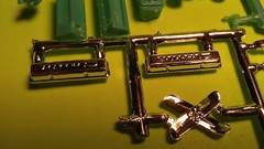57 1957 Chevy Bel Air 1/25 283 V8 motor engine chrome valve cover model car part