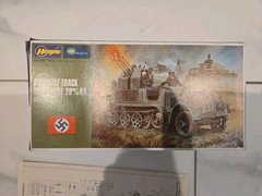 Hasegawa German Army 8 Ton Half Track Quadruple 20mm AA SD KFZ Model Kit ~ I2#17