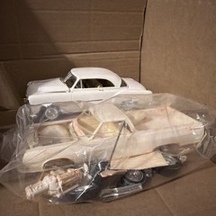 Vintage AMT Revell MPC Lot Of 12 Junkyard White Party All Unpainted Cars & Parts