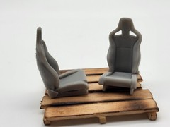 Recaro Sportster Seats For 1/24 And 1/25 Scale Model Cars (Set of 2)