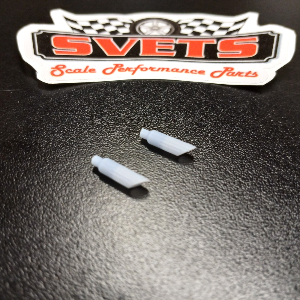 Vintage 1971-1974 MoPar B-Body Slotted Exhaust Tips Long Version 3D Resin 1/25