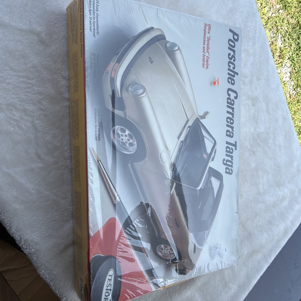 Vintage Testors PORSCHE CARRERA TARGA, Plastic Model Car Kit, Scale: 1/24 SEALED