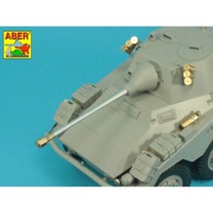 Aber #16L-027 1/16 German 5cm KwK39 Barrel for Sd.Kfz.234/2 PUMA for Das Werk
