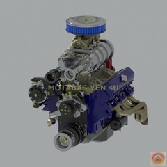 1:25-1:24 Scale Resin OLDSMOBILE 455 SUPERCHARGED ENGINE MODEL KIT