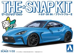 Aoshima Bunka Kyozaisha 1/32 The Snap Kit Series Toyota GR86 Bright Blue Color-c