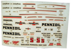 AMT Pennzoil Z-7 Special Penske PC-17 Indy Rick Mears 1/25 Model 6880 USA 1989