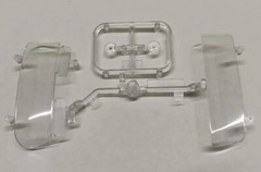 Foose 1956 Ford FD-100 Pickup Truck 1/25 Glass Windshield Head Lamps Clear Parts