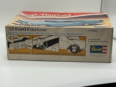 1974 Revell Snap Together 57 Ford Fairlane H-1103 Box Instructions And Body