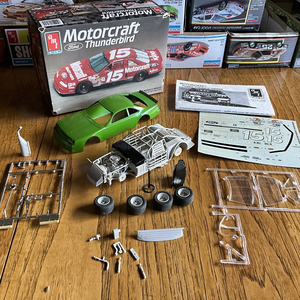 Built Model Car, 1992 Amt Stock Car STARTED, INCOMPLETE, MODIFIED