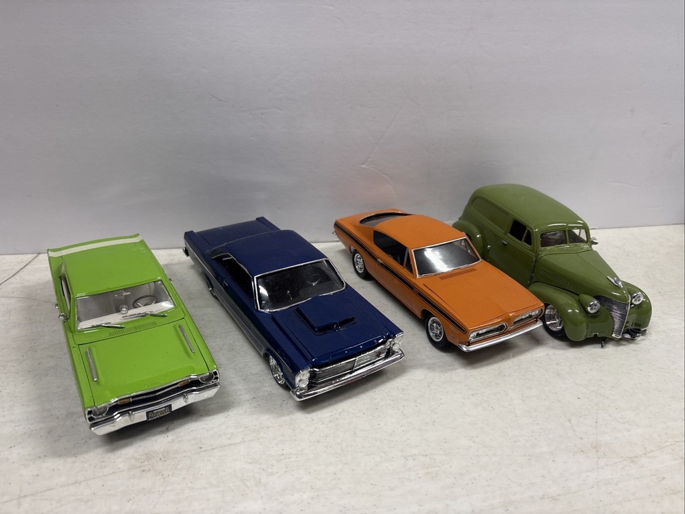 Lot Of 4 BUILT Model Cars NICE Lot#022
