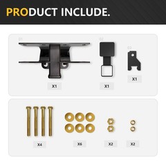 Trailer Hitch Receiver for Jeep Wrangler JL Accessories with Cover Compatible…