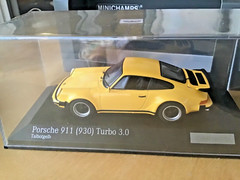 1/43 MINICHAMPS PORSCHE 911 turbo (930) yellow CA04316031 200 pcsmint,++ !